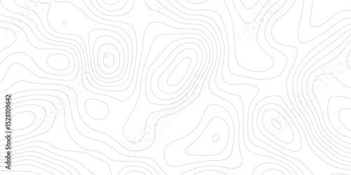 
Topographic white and gery wavey contour line style map white background.
