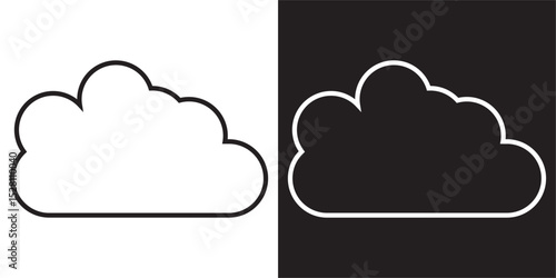 Cloud icon. Cloud weather sign collection. Vector illustration. EPS 10/AI
