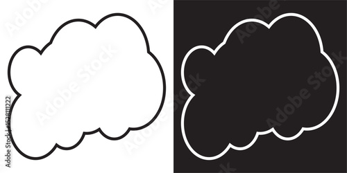 Cloud icon. Cloud weather sign collection. Vector illustration. EPS 10/AI