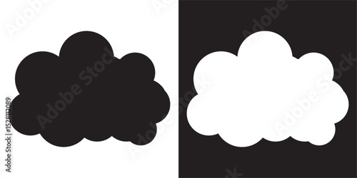 Cloud icon. Cloud weather sign collection. Vector illustration. EPS 10/AI