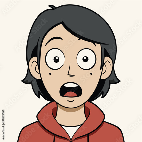 A person with wide eyes and a dropped jaw, conveying extreme shock or awe.