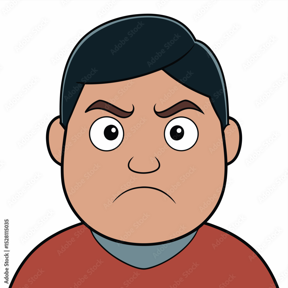 A subtle frown and furrowed brow indicate deep concentration or troubled thought. A subtle frown and furrowed brow indicate deep concentration or troubled thought.