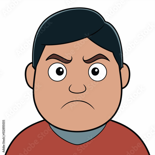 Wallpaper Mural A subtle frown and furrowed brow indicate deep concentration or troubled thought. Torontodigital.ca