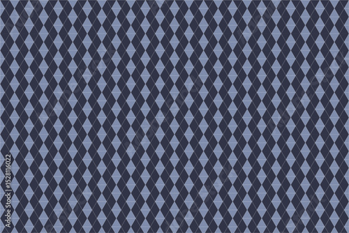 Wallpaper Mural Seamless Argyle Pattern in Blue Hues: A Classic Geometric Texture for Digital Backgrounds, Knitwear Designs, and Timeless Fashion or Fabric Prints. Torontodigital.ca