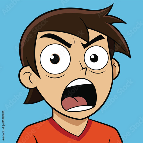 A wide-eyed stare of disbelief slowly turns into intense anger, showing a powerful emotional shift.