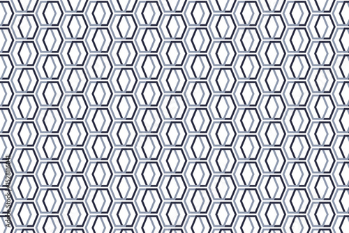 Wallpaper Mural Seamless Hexagonal Pattern: A Modern Geometric Design featuring Interlocking Hues, Perfect for Digital Backgrounds, Textile Prints, and Contemporary Abstract Textures. Torontodigital.ca
