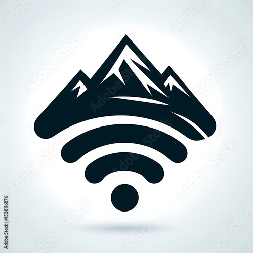 Wi-Fi Mountain Signal Icon