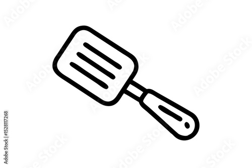 black plastic spatula