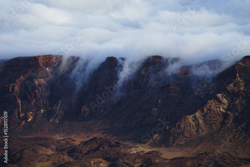 Teide National Park under the clouds