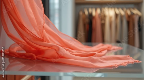 Silk Scarf on Marble Shelf