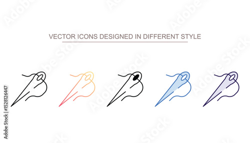 Needles icon design with white background stock illustration