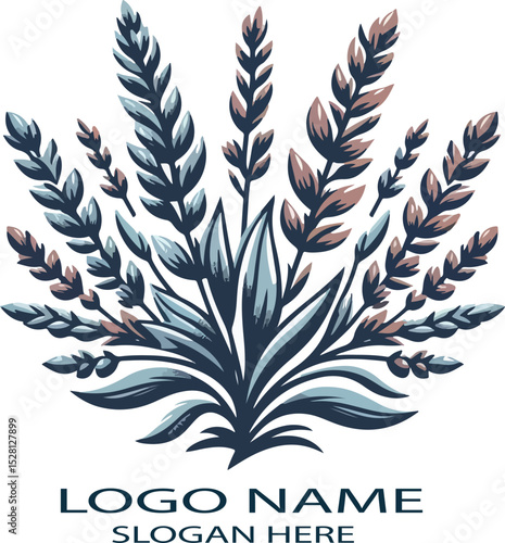 sagebrush Logo icon vector white background .