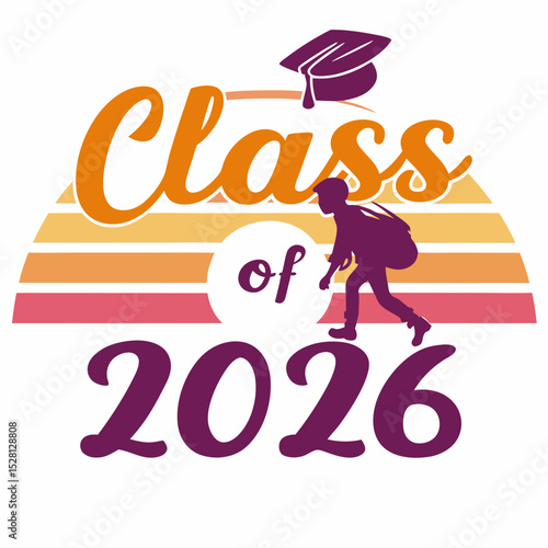 Downloadable Class of 2026Classic Graduation Logo
