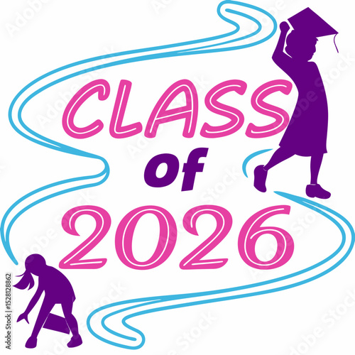 Downloadable Class of 2026Classic Graduation Logo