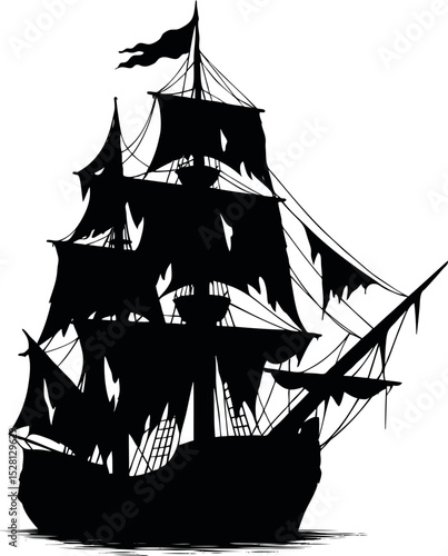 Pirates Ship SVG Cut Files for Cricut & Silhouette