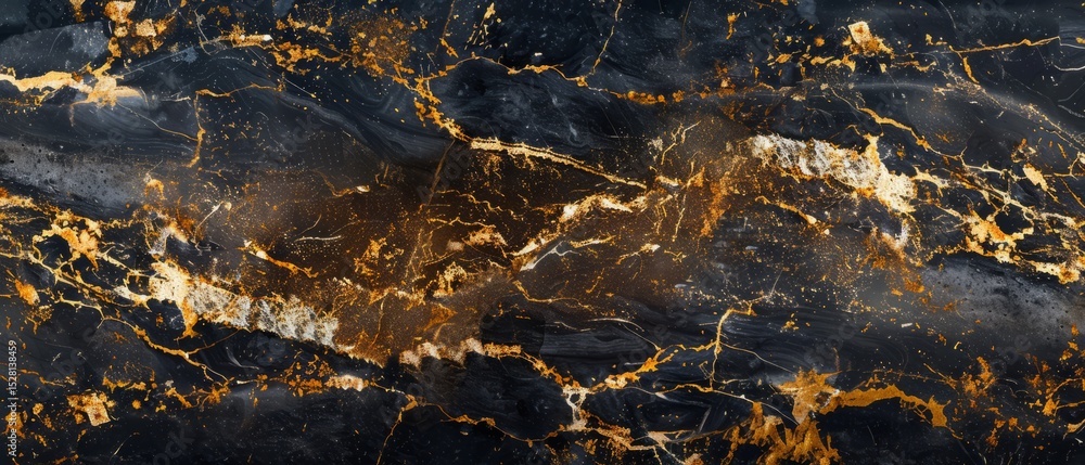 Black And Gold Marble Texture Background Black And Gold Marble Texture Background