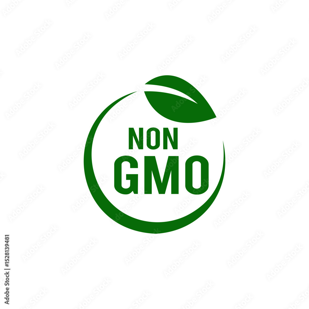 NON GMO ICON VECTOR LOGO STAMP SIGN GREEN NON GMO ICON VECTOR LOGO STAMP SIGN GREEN