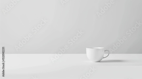 Wallpaper Mural A clean white background is attractively presented for logo placement, featuring a smooth, solid - color surface with subtle texture with ample space for designers to insert brand logos Torontodigital.ca