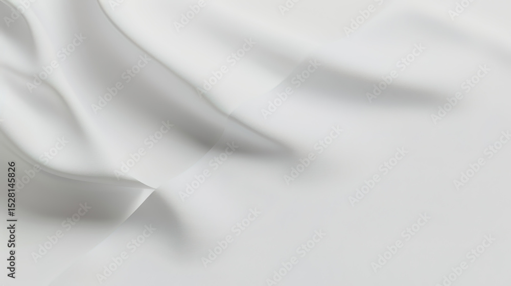 Fototapeta premium A clean white background is attractively presented for logo placement, featuring a smooth, solid - color surface with subtle texture with ample space for designers to insert brand logos