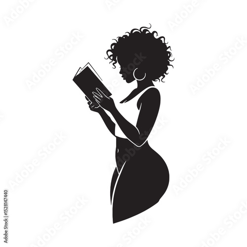 Glamorous Curvy Woman Silhouette – curvy woman vector - curvy lady silhouette - curvy lady vector


