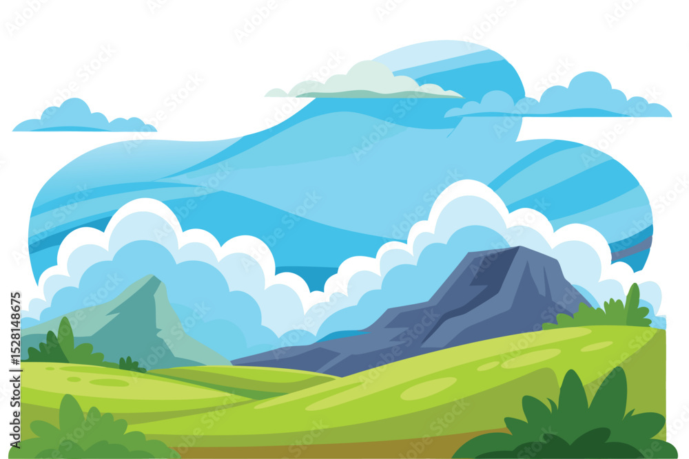 Obraz premium Cloudy landscape