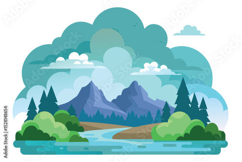 Cloudy landscape
