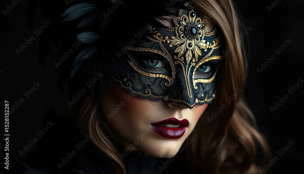 woman in carnival mask woman in carnival mask