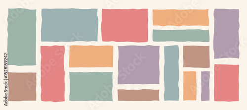Hand Drawn Backgrounds Collection. Drawn Backdrop and Frames Set. 