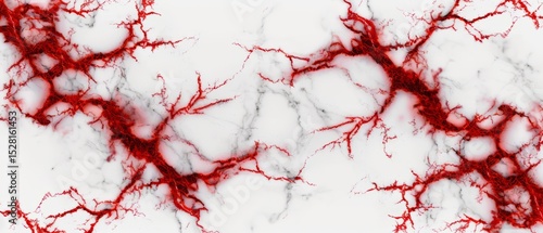Red Vein Marble Texture Background