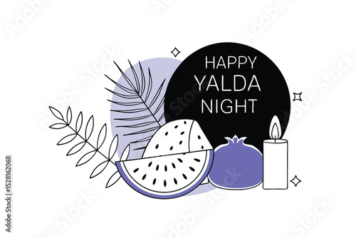 Tropical candle design featuring watermelon pomegranate and dark tropical leaves