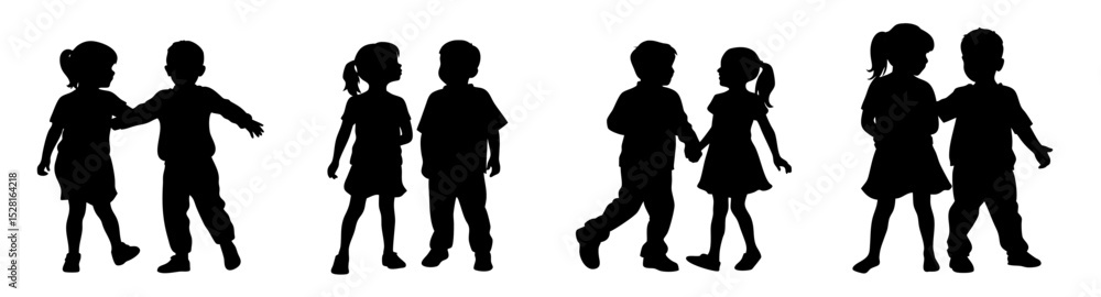 Silhouette of playful child PNG with raised hand on Transparent background
Silhouette of playful child PNG with raised hand on Transparent background