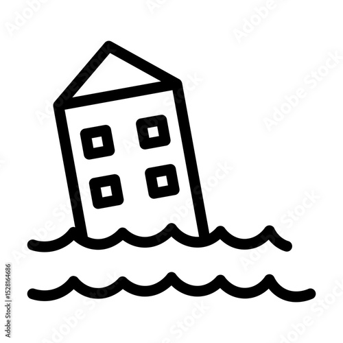 flood line icon