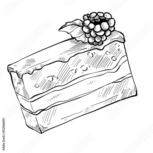 tiramisu handdrawn illustration⁠
