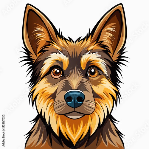vector illustration of a dog