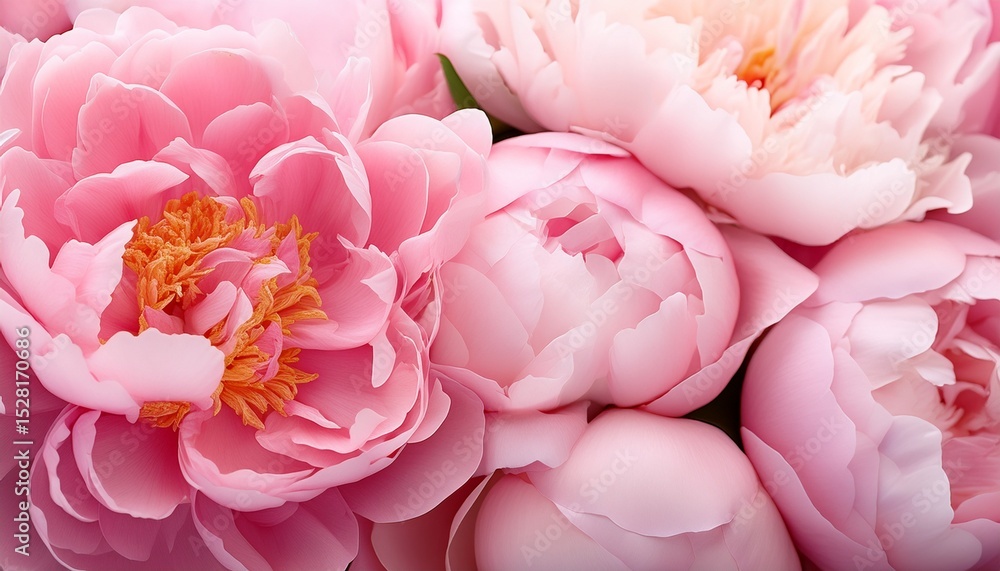 Obraz premium pink peony flower background