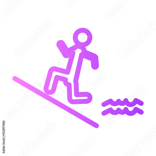 disaster gradient icon
