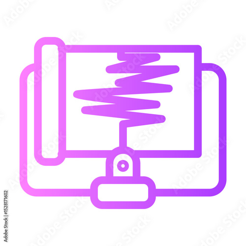 seismometer gradient icon