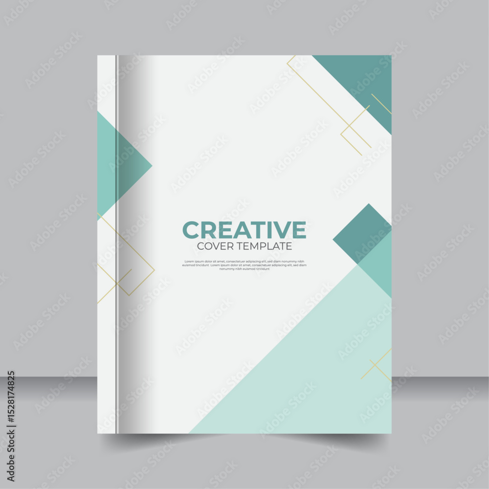 Fototapeta premium Modern Geometric Minimal Cover Designs for Books and Assignments