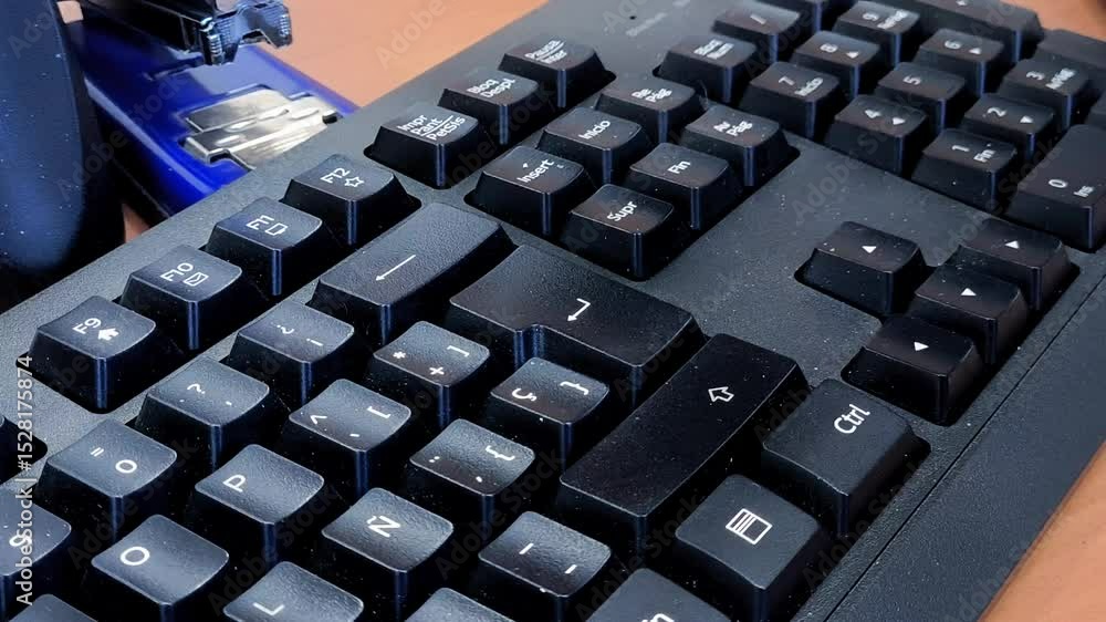 Tecla enter intro aceptar confirmar con dedo firme 