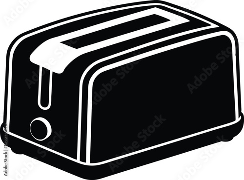 kitchen toaster silhouette vector
