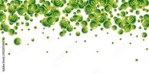 Vitamin B12 messy round pills.