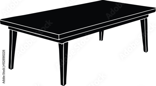  table silhouette vector