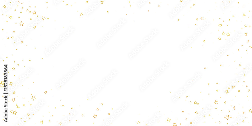 Obraz premium Christmas stars vector overlay.