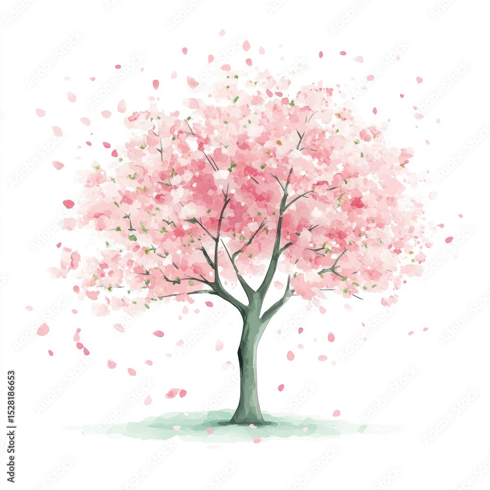 Fototapeta premium Delicate cherry blossom tree