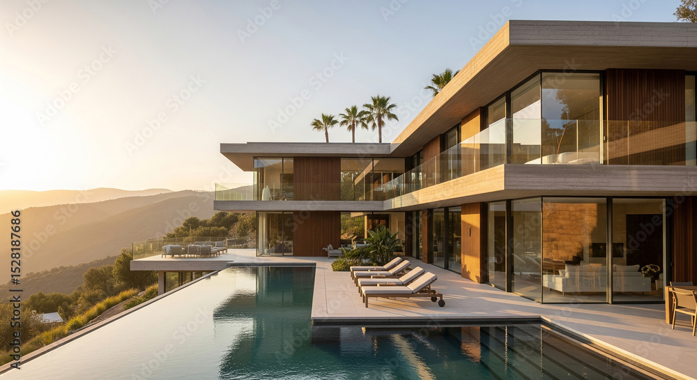 Fototapeta premium Architectural design concept. Created using generative AI tools