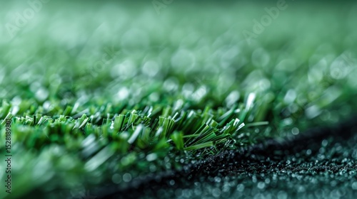 A detailed close-up of artificial grass showcasing a vivid texture, emphasizing the beauty and versatility of modern landscaping solutions for various environments.