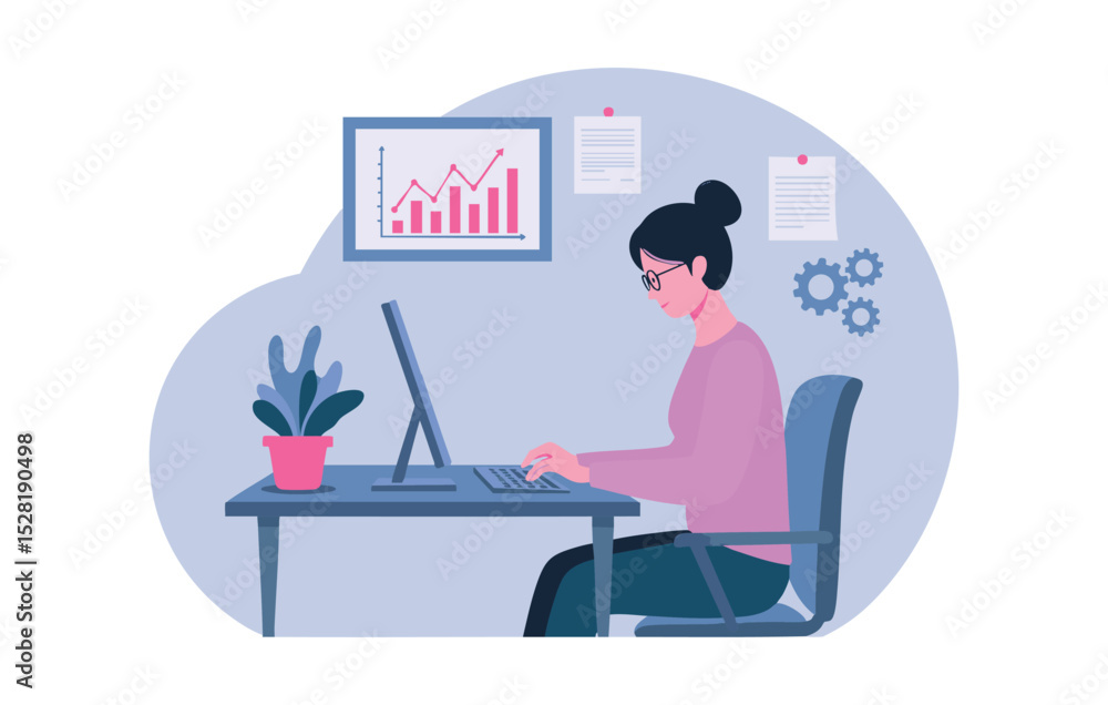 Empowering Women in Tech A Visual Representation of Female Professionals in the Digital Workplace, Successfully navigating a career in technology and achieving professional growth. Empowering Women in Tech A Visual Representation of Female Professionals in the Digital Workplace, Successfully navigating a career in technology and achieving professional growth.