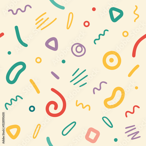 Colorful abstract shapes pattern (7)