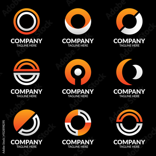letter o logo design. vector logo, company logo, gradient logo.