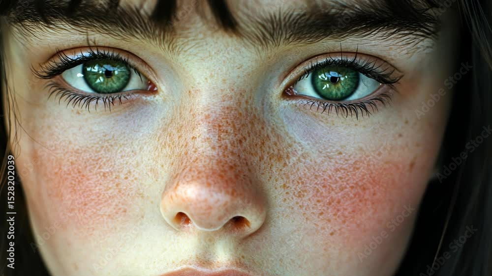 Woman with freckles Woman with freckles